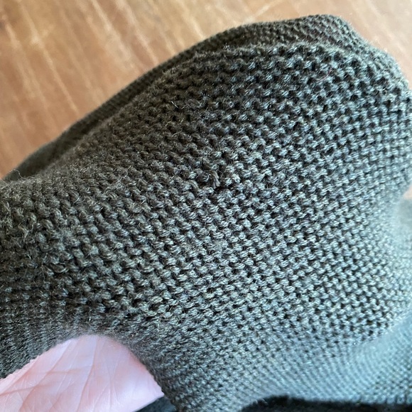 Eileen Fisher Deep Olive Wool Open Cardigan - Picture 5 of 7